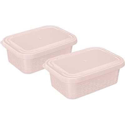 BranQ Home essential vershouddozen, ORI, BPA-vrije kunststof, roze, 2 stuks BranQ Home essential vershouddozen, ORI, BPA-vrije kunststof, roze, 2 stuks