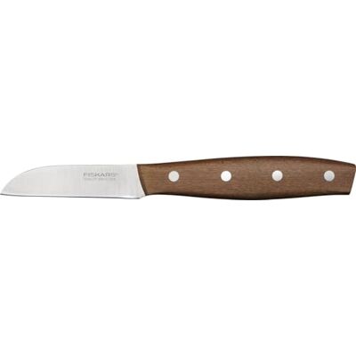 Fiskars Folken Schilmesje, Lemmetlengte 7 cm, Mes van Duits Roestvrij staal Handvat van FSC-gecertificeerd Esdoornhout, 1075691 Fiskars Folken Schilmesje, Lemmetlengte 7 cm, Mes van Duits Roestvrij staal Handvat van FSC-gecertificeerd Esdoornhout, 1075691