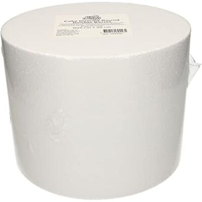 FunCakes Cake Dummy Round Double Barrel: Cake decorating, Reusable dummy, Make the perfect round dummy, Ø25 cm x 20 cm FunCakes Cake Dummy Round Double Barrel: Cake decorating, Reusable dummy, Make the perfect round dummy, Ø25 cm x 20 cm