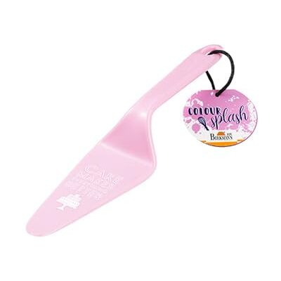 RBV Birkmann Birkmann, Colour Kitchen taartschep met spreuk, roze, 26 x 6 cm, kunststof, vaatwasmachinebestendig, 429741 RBV Birkmann Birkmann, Colour Kitchen taartschep met spreuk, roze, 26 x 6 cm, kunststof, vaatwasmachinebestendig, 429741