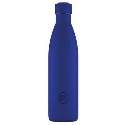 Cool Bottles Stainless Steel Water Bottle 750 ml Vivid Blue 30,5 x 7 cm Luchtdichte thermosfles Koude dranken 36 uur en warme dranken 18 uur Triple-Cool Technologie BPA Vrij Cool Bottles Stainless Steel Water Bottle 750 ml Vivid Blue 30,5 x 7 cm Luchtdichte thermosfles Koude dranken 36 uur en warme dranken 18 uur Triple-Cool Technologie BPA Vrij