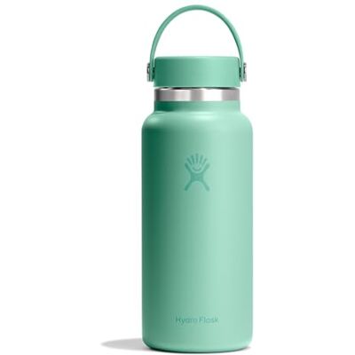 Hydro Flask – Wide Flex Cap 946 ml (32 oz) Bottle – Roestvrij Staal, Lekdicht – Geïsoleerd 24 Uur Koud & 12 Uur Warm & Hot 12 Hrs – Mermaid Green Hydro Flask – Wide Flex Cap 946 ml (32 oz) Bottle – Roestvrij Staal, Lekdicht – Geïsoleerd 24 Uur Koud & 12 Uur Warm & Hot 12 Hrs – Mermaid Green