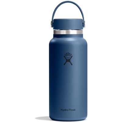 Hydro Flask – Wide Flex Cap 946 ml (32 oz) Bottle – Roestvrij Staal, Lekdicht – Geïsoleerd 24 Uur Koud & 12 Uur Warm & Hot 12 Hrs – Harbor Blue Hydro Flask – Wide Flex Cap 946 ml (32 oz) Bottle – Roestvrij Staal, Lekdicht – Geïsoleerd 24 Uur Koud & 12 Uur Warm & Hot 12 Hrs – Harbor Blue