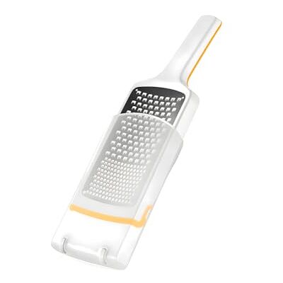 Wintem Kaasrasp van roestvrij staal met hoes, ideaal voor het snel raspen van kaas met scherpe messen, stabiel dankzij antislip onderkant, vaatwasmachinebestendig Wintem Kaasrasp van roestvrij staal met hoes, ideaal voor het snel raspen van kaas met scherpe messen, stabiel dankzij antislip onderkant, vaatwasmachinebestendig