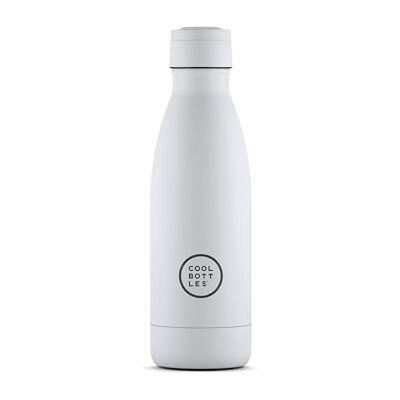 Cool Bottles Stainless Steel Water Bottle 350 ml Mono White 25,10 x 7 cm Luchtdichte Thermosfles Koude dranken 36 uur en warme dranken 18 uur Triple-Cool Technologie BPA Vrij Cool Bottles Stainless Steel Water Bottle 350 ml Mono White 25,10 x 7 cm Luchtdichte Thermosfles Koude dranken 36 uur en warme dranken 18 uur Triple-Cool Technologie BPA Vrij