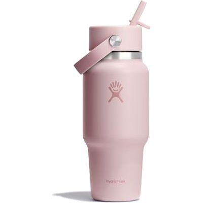 Hydro Flask – Wide Flex Straw Travel Bottle 710 ml (24 oz) – Lekvrij, Geïsoleerd, Geschikt voor Bekerhouders – Houdt Drankjes 24 Uur Koud – Flex Straw Cap – Trillium Hydro Flask – Wide Flex Straw Travel Bottle 710 ml (24 oz) – Lekvrij, Geïsoleerd, Geschikt voor Bekerhouders – Houdt Drankjes 24 Uur Koud – Flex Straw Cap – Trillium