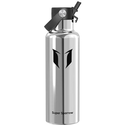 Super Sparrow Sparrow RVS Waterfles 500ml/750ml/1L/1.2L FlipFlow Thermo Drinkfles Rietje Sportwaterfles, Metaal Fles, Lekvrij, Vaatwasmachinebestendig, BPA-vrij, Koud, Warm, Sport, School, Fitness, Reizen Super Sparrow Sparrow RVS Waterfles 500ml/750ml/1L/1.2L FlipFlow Thermo Drinkfles Rietje Sportwaterfles, Metaal Fles, Lekvrij, Vaatwasmachinebestendig, BPA-vrij, Koud, Warm, Sport, School, Fitness, Reizen