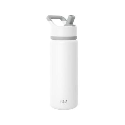 Simple Modern Kinderwaterfles met rietjesdeksel, vacuüm geïsoleerde roestvrijstalen metalen thermosflessen Herbruikbare lekvrije BPA-vrije fles voor school Summit Collection 18 oz, winterwit Summit Roestvrijstalen waterflessen, metalen beker, lekv Simple Modern Kinderwaterfles met rietjesdeksel, vacuüm geïsoleerde roestvrijstalen metalen thermosflessen Herbruikbare lekvrije BPA-vrije fles voor school Summit Collection 18 oz, winterwit Summit Roestvrijstalen waterflessen, metalen beker, lekv