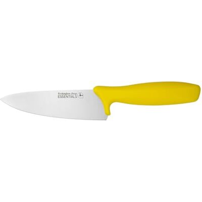 Rio Essentials koksmes, 15 cm, geel, roestvrij staal Kleurgecodeerd keukenmes voor gekookt vlees, ontworpen voor voedselhygiëne en allergenenbeheer in professionele keukens Rio Essentials koksmes, 15 cm, geel, roestvrij staal Kleurgecodeerd keukenmes voor gekookt vlees, ontworpen voor voedselhygiëne en allergenenbeheer in professionele keukens