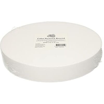 FunCakes Cake Dummy Round: Cake decorating, Reusable dummy, Make the perfect round dummy, Ø30 cm x 5 cm FunCakes Cake Dummy Round: Cake decorating, Reusable dummy, Make the perfect round dummy, Ø30 cm x 5 cm