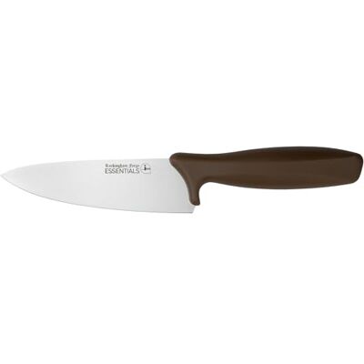 Rio Essentials koksmes, 15 cm, bruin, roestvrij staal Kleurgecodeerd keukenmes voor voedselhygiëne en allergenen, ideaal voor het bereiden van groenten in professionele keukens Rio Essentials koksmes, 15 cm, bruin, roestvrij staal Kleurgecodeerd keukenmes voor voedselhygiëne en allergenen, ideaal voor het bereiden van groenten in professionele keukens