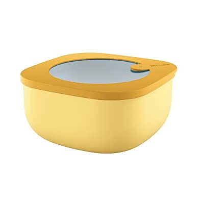Guzzini Kitchen Active Design, Deep Airtight Fridge/Freezer/Microwave Containers (M), 975cc, Ochre Guzzini Kitchen Active Design, Deep Airtight Fridge/Freezer/Microwave Containers (M), 975cc, Ochre