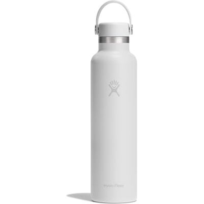 Hydro Flask – Standard Flex Cap 710 ml (24 oz) Bottle – Roestvrij Staal, Lekdicht, Bekerhouder Compatibel – Geïsoleerd 24 Uur Koud & 12 Uur Warm – White Hydro Flask – Standard Flex Cap 710 ml (24 oz) Bottle – Roestvrij Staal, Lekdicht, Bekerhouder Compatibel – Geïsoleerd 24 Uur Koud & 12 Uur Warm – White