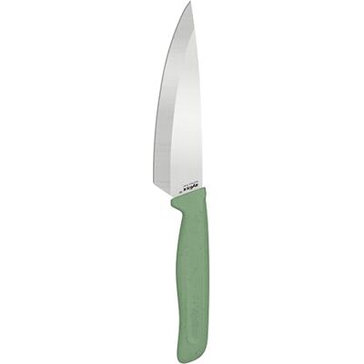 Zyliss Klassiek universeel mes, scherp keukenmes, roestvrij staal, ergonomische zachte handgreep, inclusief lemmetbescherming, vingerbescherming, koksmes, vaatwasmachinebestendig, groen Zyliss Klassiek universeel mes, scherp keukenmes, roestvrij staal, ergonomische zachte handgreep, inclusief lemmetbescherming, vingerbescherming, koksmes, vaatwasmachinebestendig, groen