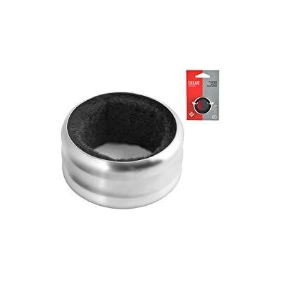 Home 3x12x8 RVS Zwart Stof Rond Halsband - Antidruppels Home 3x12x8 RVS Zwart Stof Rond Halsband - Antidruppels