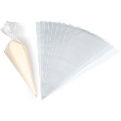 Küchenprofi Wegwerp spuitzak set BAKE, 10 stuks, hoogwaardige kunststof, ideaal voor room, crème, icing, compatibel met keukenprofessionele adapter en spuitmonden Küchenprofi Wegwerp spuitzak set BAKE, 10 stuks, hoogwaardige kunststof, ideaal voor room, crème, icing, compatibel met keukenprofessionele adapter en spuitmonden