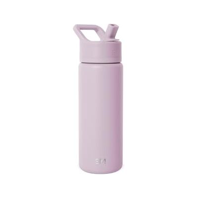 Simple Modern Kinderwaterfles met rietje Lekvrije geïsoleerde roestvrijstalen fles voor meisjes, jongens Summit Collection 530ml Lavender Mist Simple Modern Kinderwaterfles met rietje Lekvrije geïsoleerde roestvrijstalen fles voor meisjes, jongens Summit Collection 530ml Lavender Mist