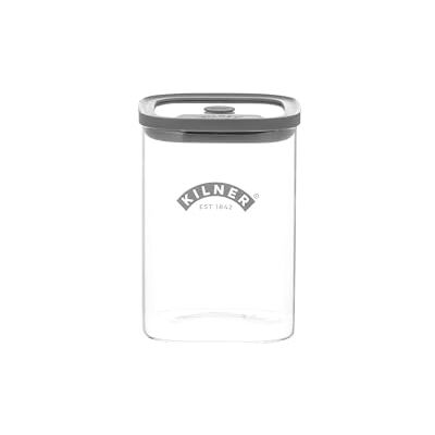 Kilner Verse voorraadpot 1 liter glazen voedselcontainer met vacuüm afdichtingsdeksel BPA-vrij glas, luchtdicht, stapelbaar, eenvoudig gietontwerp, ideaal voor thee, koffie, suiker en meer Kilner Verse voorraadpot 1 liter glazen voedselcontainer met vacuüm afdichtingsdeksel BPA-vrij glas, luchtdicht, stapelbaar, eenvoudig gietontwerp, ideaal voor thee, koffie, suiker en meer
