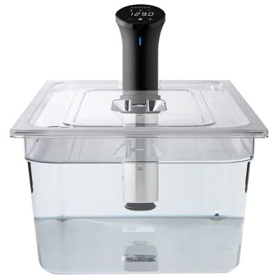 Sous Vide Tools 20 liter polycarbonaat container met custom lid voor Anova sous vide stick Sous Vide Tools 20 liter polycarbonaat container met custom lid voor Anova sous vide stick