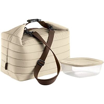 Guzzini On The Go, Grote Verwarmingszak Set met Container Klei, Zak 30 x 18 x h30 cm, Container 19,6 x 19,6 x h7 cm, 1400 cc 03290379 Guzzini On The Go, Grote Verwarmingszak Set met Container Klei, Zak 30 x 18 x h30 cm, Container 19,6 x 19,6 x h7 cm, 1400 cc 03290379