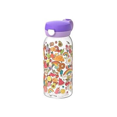 Mepal , Drinkfles Met Flipdop Campus, Flipdop Opent Met Één Druk Op De Knop, Voor Koolzuurhoudende Dranken, Waterfles, Lekdicht En Vaatwasmachinebestendig, 600 Ml, Food Fest Mepal , Drinkfles Met Flipdop Campus, Flipdop Opent Met Één Druk Op De Knop, Voor Koolzuurhoudende Dranken, Waterfles, Lekdicht En Vaatwasmachinebestendig, 600 Ml, Food Fest