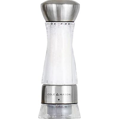 Cole & Mason H59302G Windermere Zoutmolen, Gourmet Precision+, Roestvrij Staal/Acryl, 165mm, Inclusief 1 x Molen, Levenslange Garantie op Mechanisme Cole & Mason H59302G Windermere Zoutmolen, Gourmet Precision+, Roestvrij Staal/Acryl, 165mm, Inclusief 1 x Molen, Levenslange Garantie op Mechanisme