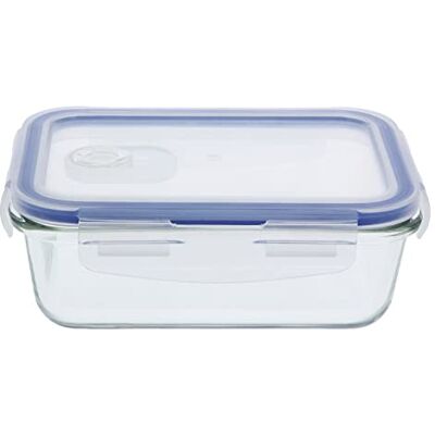 Amig Luchtdichte voedselcontainer Geschikt voor magnetron, oven en vriezer Ideaal voor vaste en vloeibare voedingsmiddelen Geurwerend Gemakkelijk schoon te maken Inhoud: 840 ml Amig Luchtdichte voedselcontainer Geschikt voor magnetron, oven en vriezer Ideaal voor vaste en vloeibare voedingsmiddelen Geurwerend Gemakkelijk schoon te maken Inhoud: 840 ml