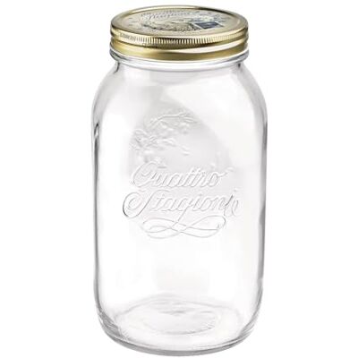 Bormioli Rocco Bormioli Quattro Stagioni 1500 Inmaakpot, glas, doorzichtig, 1,5 liter Bormioli Rocco Bormioli Quattro Stagioni 1500 Inmaakpot, glas, doorzichtig, 1,5 liter