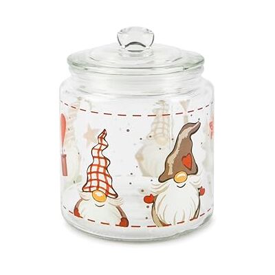 Excelsa Gnomo voorraaddoos met deksel, inhoud 1 liter, glas Excelsa Gnomo voorraaddoos met deksel, inhoud 1 liter, glas