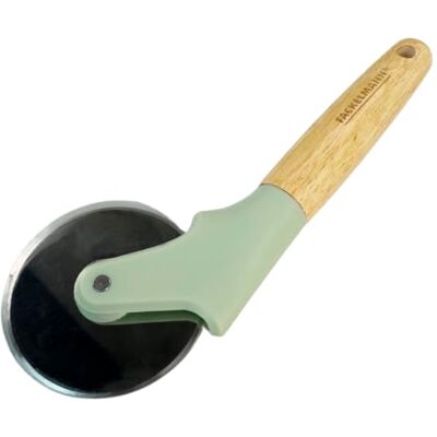 FACKELMANN Ocean Pizzasnijder, zeer scherp lemmet van roestvrij staal, comfortabele en efficiënte handgreep, FSC-gecertificeerd houten handvat, 22 x 8,5 cm, watergroen, 1 stuk FACKELMANN Ocean Pizzasnijder, zeer scherp lemmet van roestvrij staal, comfortabele en efficiënte handgreep, FSC-gecertificeerd houten handvat, 22 x 8,5 cm, watergroen, 1 stuk