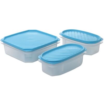 Tatay Luchtdichte Vershoudbakjes Top Flex met Drukdeksel en 2x1,3l Set van 4: Kunststof BPA-Vrij Deksel met Druksluiting Solide Bouw Handige Details Betrouwbare Productwerking, Blauw Tatay Luchtdichte Vershoudbakjes Top Flex met Drukdeksel en 2x1,3l Set van 4: Kunststof BPA-Vrij Deksel met Druksluiting Solide Bouw Handige Details Betrouwbare Productwerking, Blauw