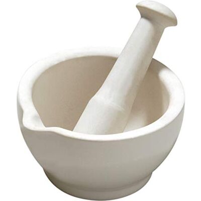 Premier Housewares mortier en stamper, van ondergrond, medium, wit Premier Housewares mortier en stamper, van ondergrond, medium, wit