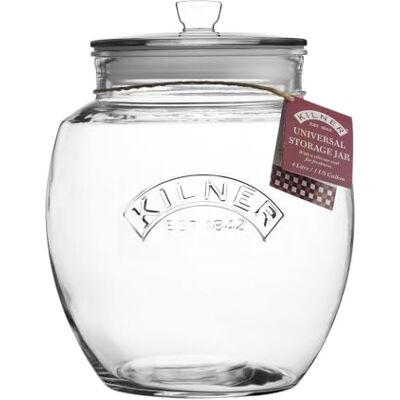 Kilner Universele glazen opbergpot met drukknop, 0,85 l Kilner Universele glazen opbergpot met drukknop, 0,85 l