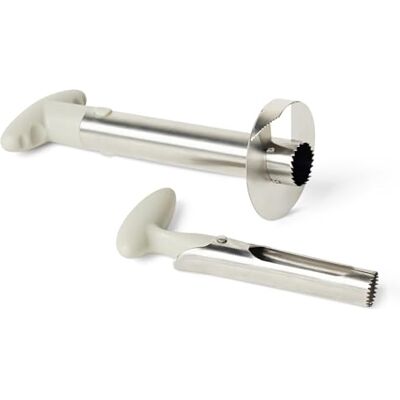 Amazon Basics Ananasboor en -snijder en Appelboor, 2-delige Set, Vaatwasbestendig, Linnengrijs Amazon Basics Ananasboor en -snijder en Appelboor, 2-delige Set, Vaatwasbestendig, Linnengrijs
