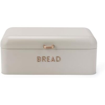 Salter BW13730OEU7 Pebble Broodbak Poedergecoate afwerking, grote broodopslagcontainer, opslag brood, gebak en bagels, duurzaam staal, gemakkelijk schoon te maken, gouden reliëf belettering, Salter BW13730OEU7 Pebble Broodbak Poedergecoate afwerking, grote broodopslagcontainer, opslag brood, gebak en bagels, duurzaam staal, gemakkelijk schoon te maken, gouden reliëf belettering,