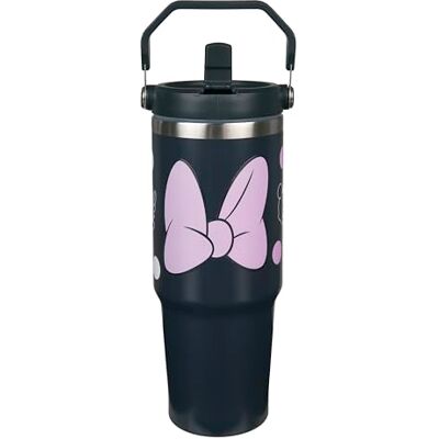 Undercover – Disney Minnie Mouse geïsoleerde beker met handvat – inhoud 900 ml – roestvrijstalen beker met handvat – lekvrije drinkfles Undercover – Disney Minnie Mouse geïsoleerde beker met handvat – inhoud 900 ml – roestvrijstalen beker met handvat – lekvrije drinkfles