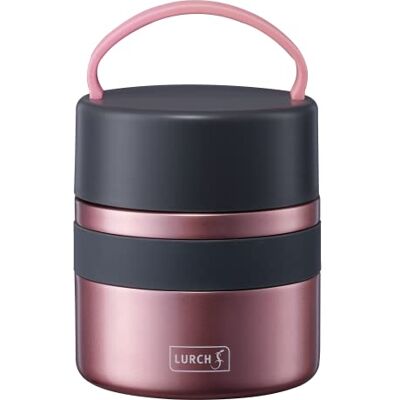 Lurch 240845 Iso-Pot 2.0 Thermo-voedselcontainer voor warme en koude gerechten, dubbelwandig roestvrij staal, 500 ml, roségoud Lurch 240845 Iso-Pot 2.0 Thermo-voedselcontainer voor warme en koude gerechten, dubbelwandig roestvrij staal, 500 ml, roségoud