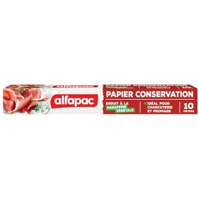 Alfapac Conserveringspapier met plantaardige was, gemaakt in Frankrijk Alfapac Conserveringspapier met plantaardige was, gemaakt in Frankrijk