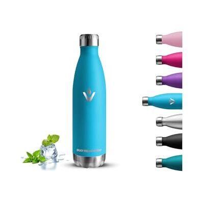 Grsta Thermosfles, 500 ml, BPA-vrij, roestvrijstalen waterfles, lekvrij, 0,5 l, roestvrij staal 18/8, metalen fles voor school, camping, kantoor, koffie, reizen Grsta Thermosfles, 500 ml, BPA-vrij, roestvrijstalen waterfles, lekvrij, 0,5 l, roestvrij staal 18/8, metalen fles voor school, camping, kantoor, koffie, reizen