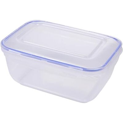 Homéa , 4 liter kunststof voedselopbergdoos met scharnierend deksel, 27 x 20 x 13 cm Homéa , 4 liter kunststof voedselopbergdoos met scharnierend deksel, 27 x 20 x 13 cm
