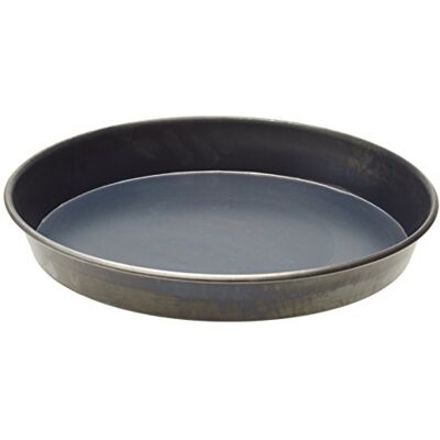 Baldassare Agnelli Lamiera Blu Ronde taartvorm voor pizza's, blauw blik, zwart, 26 cm Baldassare Agnelli Lamiera Blu Ronde taartvorm voor pizza's, blauw blik, zwart, 26 cm