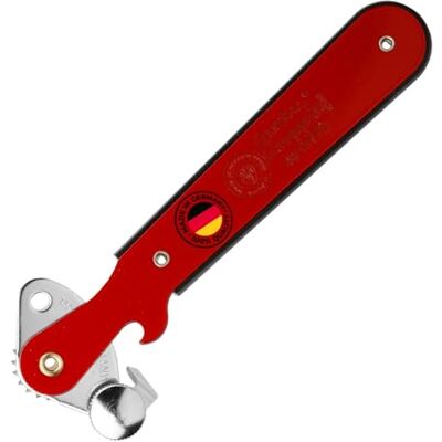 Westmark hefboom Blikopener "Columbus" – Smalle blikopener met flesopener ideaal voor het openen van blikjes en flessen – rood, 1025227R Westmark hefboom Blikopener "Columbus" – Smalle blikopener met flesopener ideaal voor het openen van blikjes en flessen – rood, 1025227R