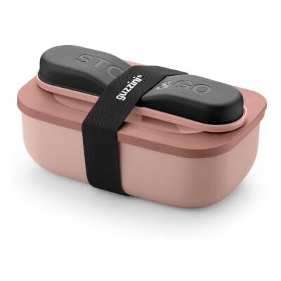 Guzzini Store&Go, lunchbox met reisbestek perzikbloesem, 20 x 12 x 7 cm 900 cc 171102251 Guzzini Store&Go, lunchbox met reisbestek perzikbloesem, 20 x 12 x 7 cm 900 cc 171102251