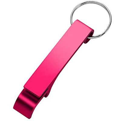PUTCAR Flessenopener, sleutelhanger, mini-blikopener, sleutelverzamelaar, bierflesopener van aluminiumlegering, soda voor bar party thuis roze, rood PUTCAR Flessenopener, sleutelhanger, mini-blikopener, sleutelverzamelaar, bierflesopener van aluminiumlegering, soda voor bar party thuis roze, rood
