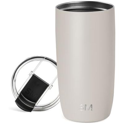 Simple Modern Reiskoffiemok met klapdeksel Geïsoleerde roestvrijstalen ijskoffie beker Geschenken voor dames en heren Voyager Collection 16 oz Amandelberk Simple Modern Reiskoffiemok met klapdeksel Geïsoleerde roestvrijstalen ijskoffie beker Geschenken voor dames en heren Voyager Collection 16 oz Amandelberk