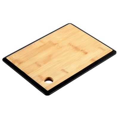 Kesper Snijplank, materiaal: bamboe, afmetingen: 27 x 19 x 1,5 cm, kleur: bruin, zwart 58270 Kesper Snijplank, materiaal: bamboe, afmetingen: 27 x 19 x 1,5 cm, kleur: bruin, zwart 58270