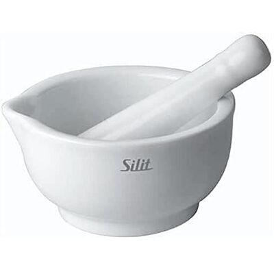 Silit Vijzel met stamper klein, 10 cm, kruidenvijzel klein, porselein, vaatwasmachinebestendig Silit Vijzel met stamper klein, 10 cm, kruidenvijzel klein, porselein, vaatwasmachinebestendig
