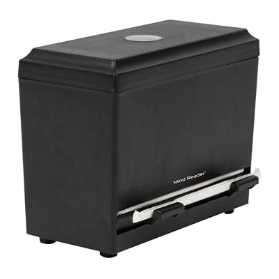 Mind Reader Strodispenser, zwart, 4,5 x 9,25 x 7 Mind Reader Strodispenser, zwart, 4,5 x 9,25 x 7