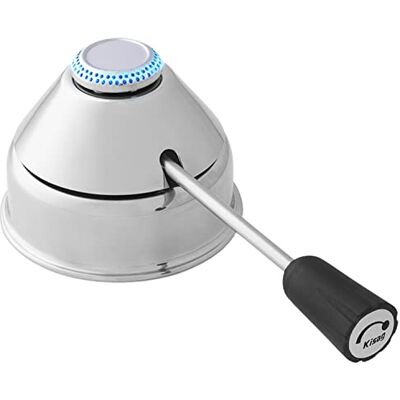 Kisag Veiligheidsgasbrander voor Rechaud fondue Design Ø 8,4 cm, 1,0 kW, 90 minuten brandduur, regelbaar, geurloos, Rechaud brander compatibel met Kigas-gas, vervangt brandpasta, Zwitsers design Kisag Veiligheidsgasbrander voor Rechaud fondue Design Ø 8,4 cm, 1,0 kW, 90 minuten brandduur, regelbaar, geurloos, Rechaud brander compatibel met Kigas-gas, vervangt brandpasta, Zwitsers design