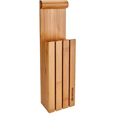 Kyocera Messenblok voor 4 messen, hout, bruin, 34x12,3x8 cm Voor werkblad, wandmontage of lade, flexibele opslag, robuuste afwerking Kyocera Messenblok voor 4 messen, hout, bruin, 34x12,3x8 cm Voor werkblad, wandmontage of lade, flexibele opslag, robuuste afwerking